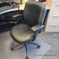 Global Overtime Black Leather Office Task Chair